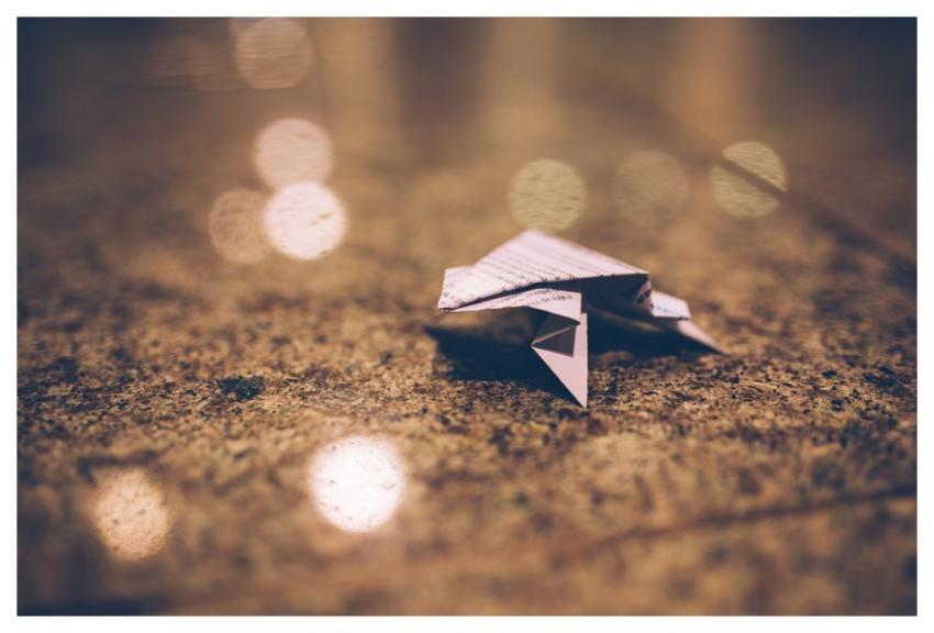 Origami Paper Blurry Abstract