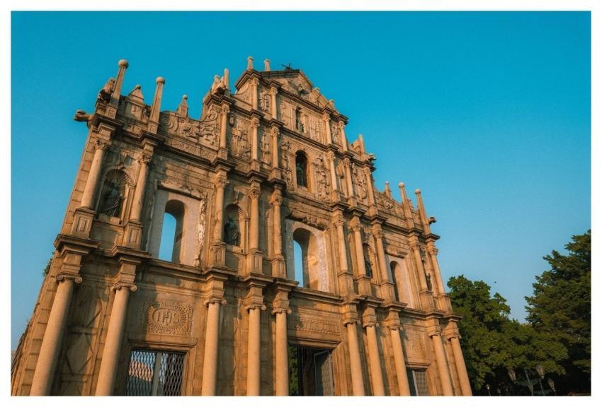 Macau Ruins St Paul's Facade Historical Monument P