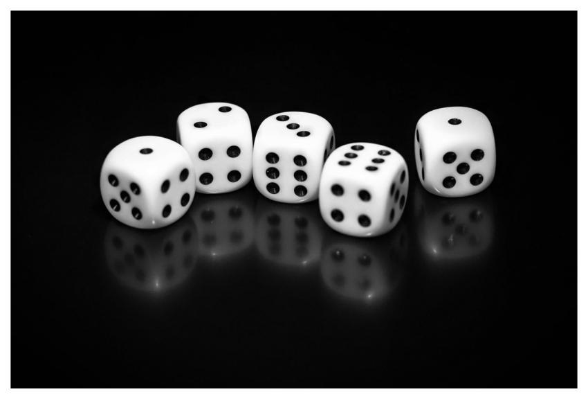 Dice Game Play Abstract
