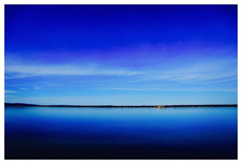 Blue Sky Calm Water Natural Landscape Nature