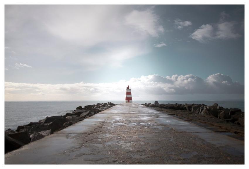 Lighthouse Pier Atlantic Ocean Portugal