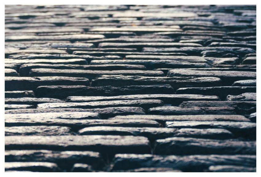 Paving Stones Stones Road Historic Center
