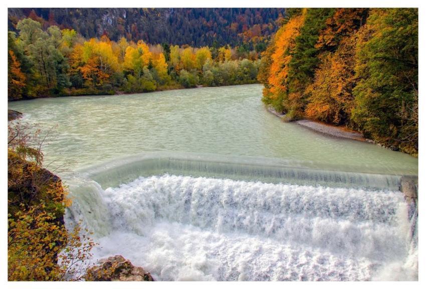 Lechfall Feet Waterfall Weir