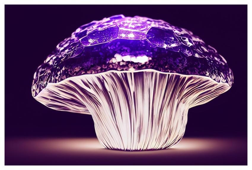 Crystal Mushroom Purple Mushroom Crystal Mushroom