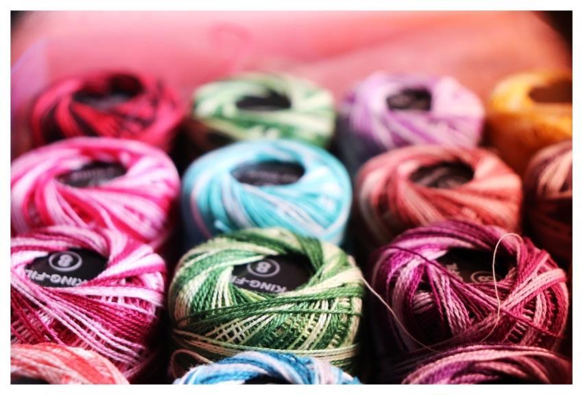 Embroidery Thread Colorful Yarn Crochet Knitting