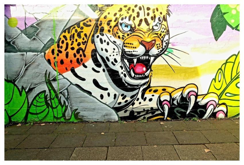 Street Art Jaguar Graffiti Art