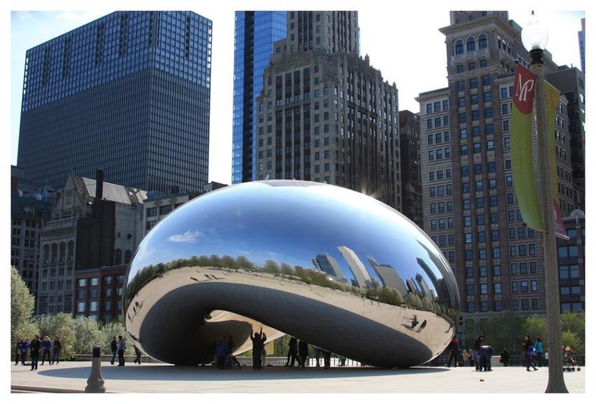 Chicago Bean Chicago Mirrors Artwork
