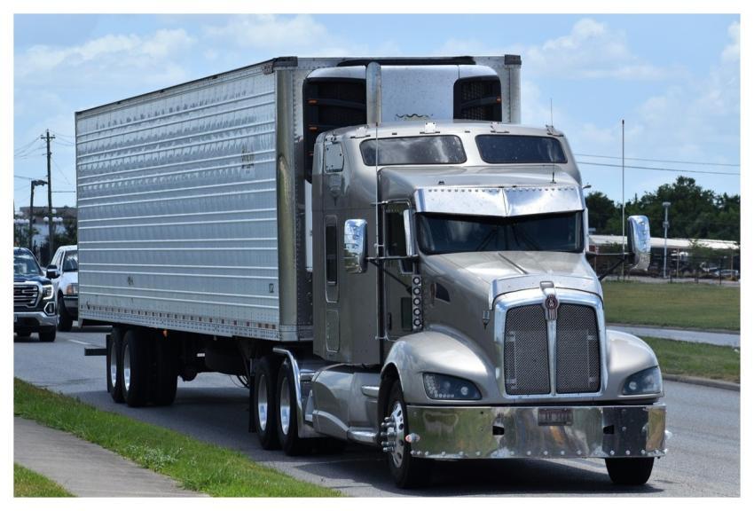 Trailer Truck Silver Delivery Freight