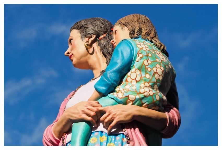 Woman Child Sculpture Statue