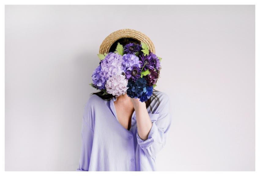 Hydrangea Paper Flowers Purple