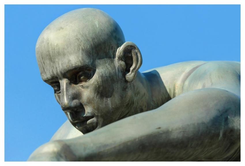 Sculpture Man Head Face