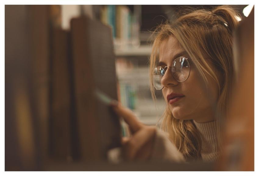 Woman Book You Read Library