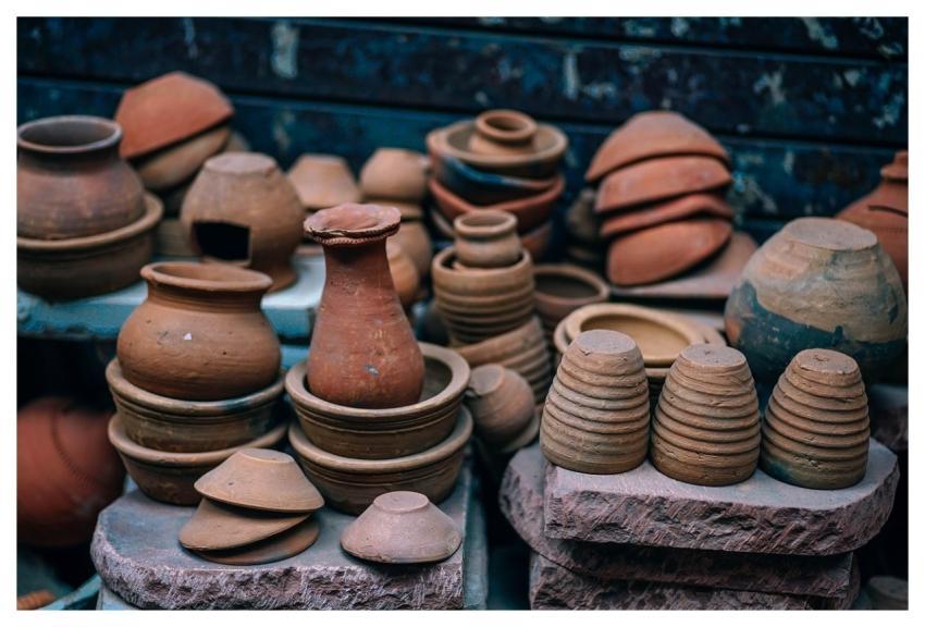 Ancient Pottery Pots Clay