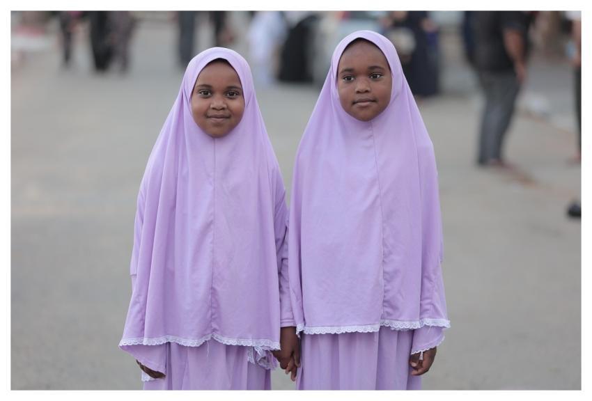 Children Kids Strip Hijab