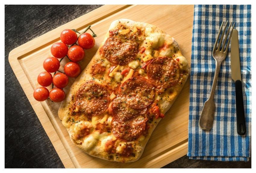 Tomatoes Pizza Food Meal