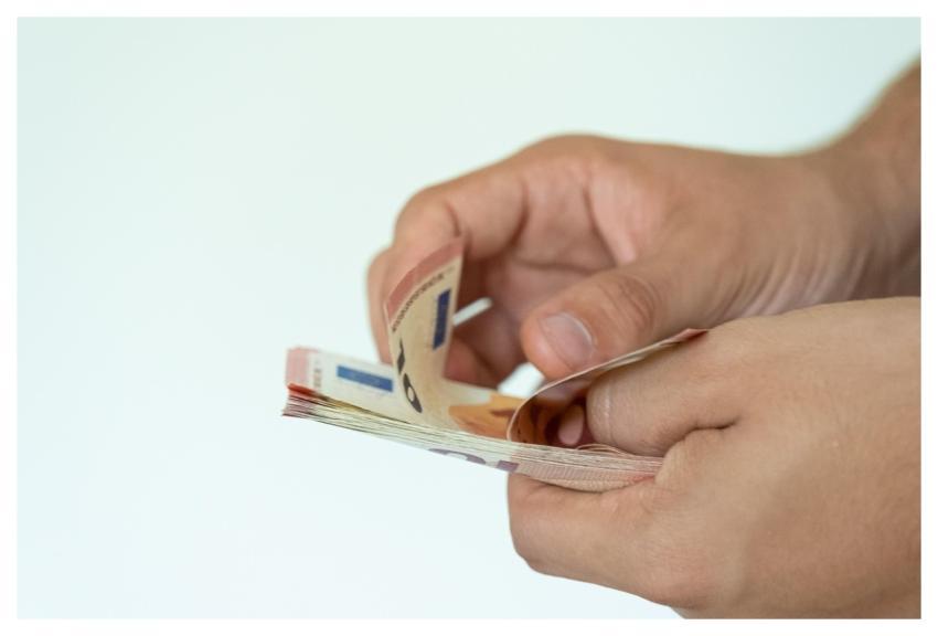 Money Euro Banknotes Bills