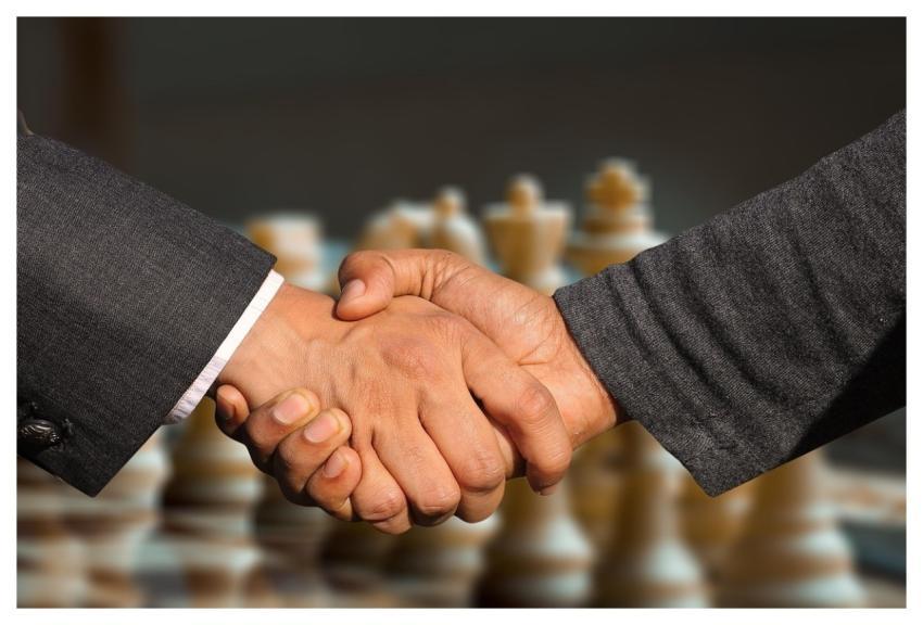 Handshake Agreement Hands Chess