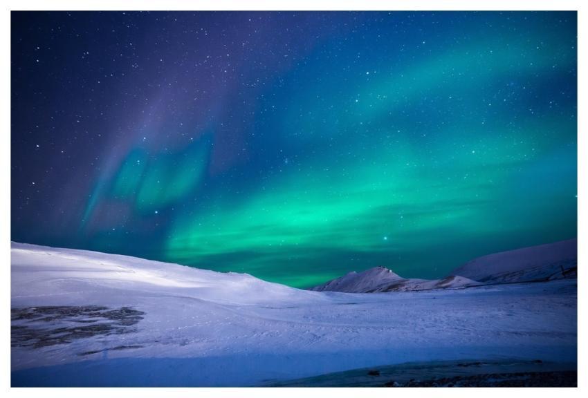 Christmas Background Aurora Northern Lights Aurora