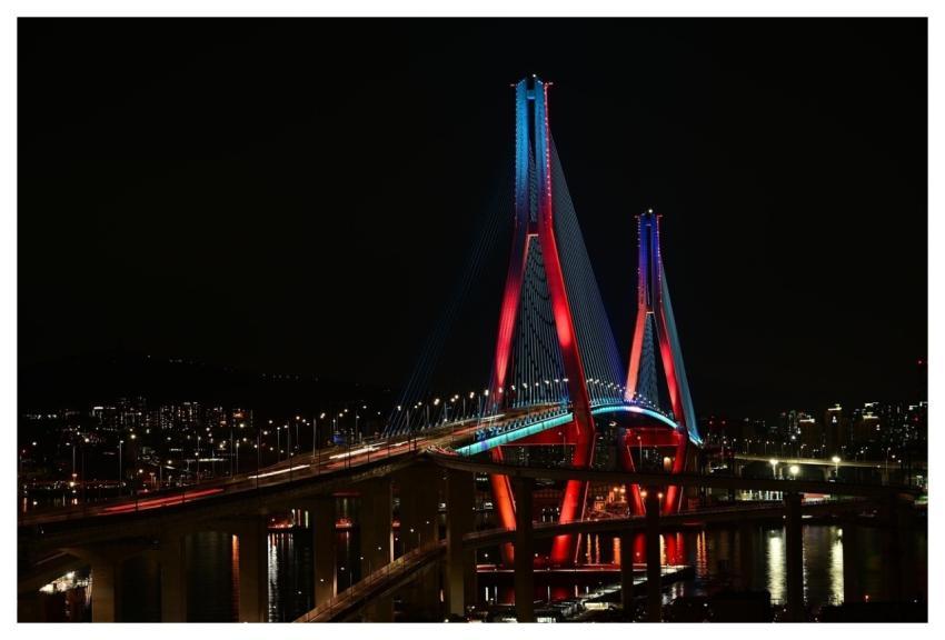Night View Night Bridge Busan
