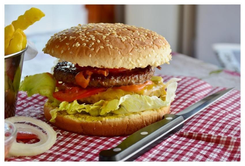 Burger Hamburger Bbq Food