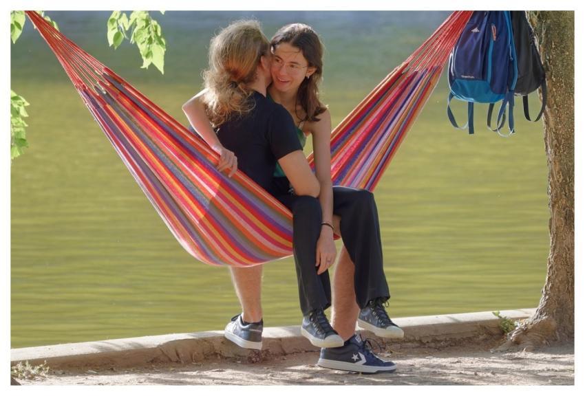 Couple Hammock Lake Park