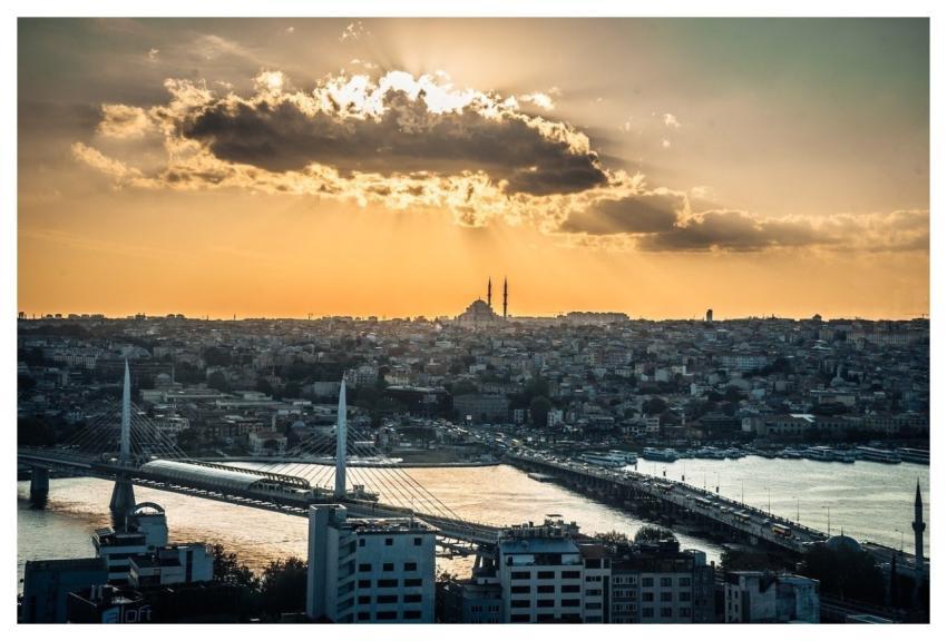 Sunset Istanbul Turkey Sun Rays