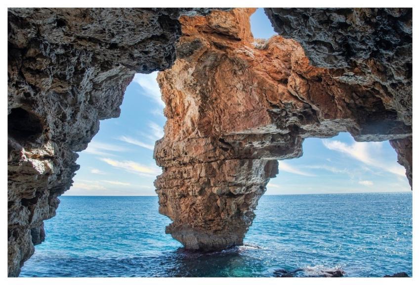 Landscape Cave Sea Rocks