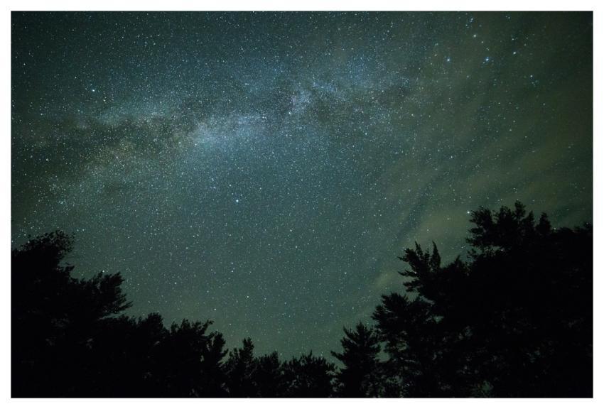 Dark Milky Way Night Silhouette