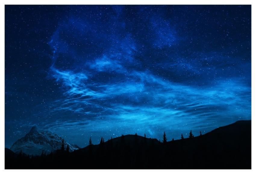 Stars Mountains Night Sky Summer