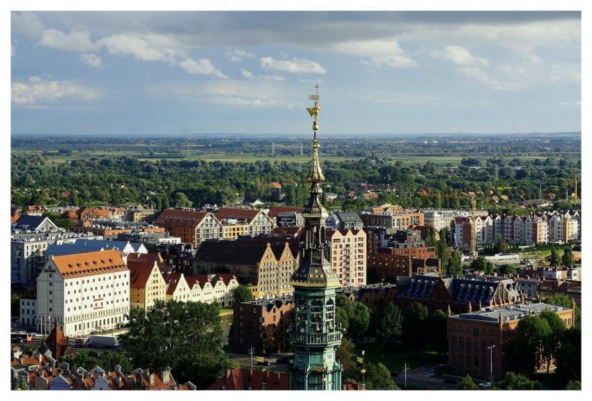 City Buildings Panorama Water