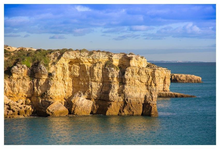 Cliff Algarve Portugal Nature