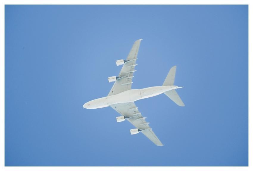 Plane Heaven From The Bottom In Flight