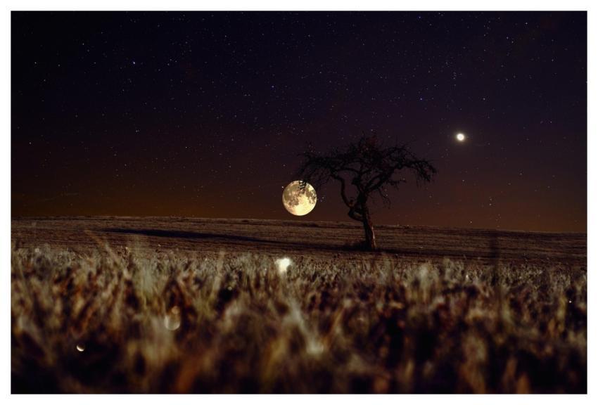 Sky Moon Night Evening