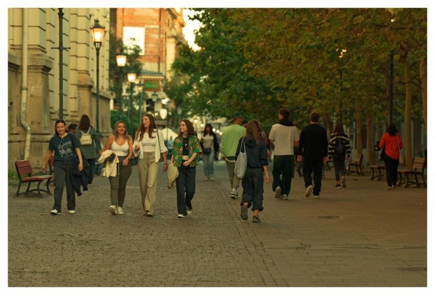 Young Nature Teenagers Walking