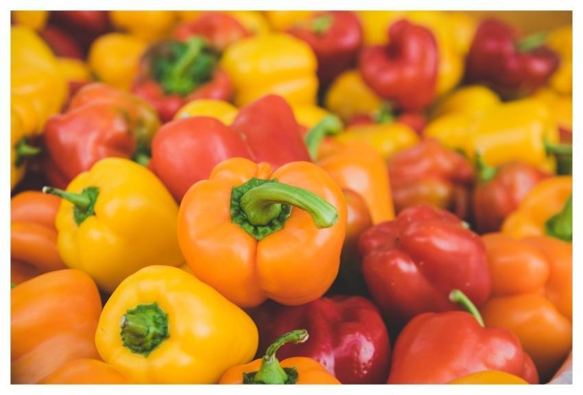 Peppers Red Free Wallpaper Orange