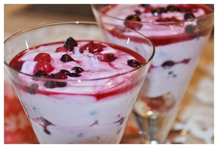 Dessert Glass Sweet Sweet Dish Quark