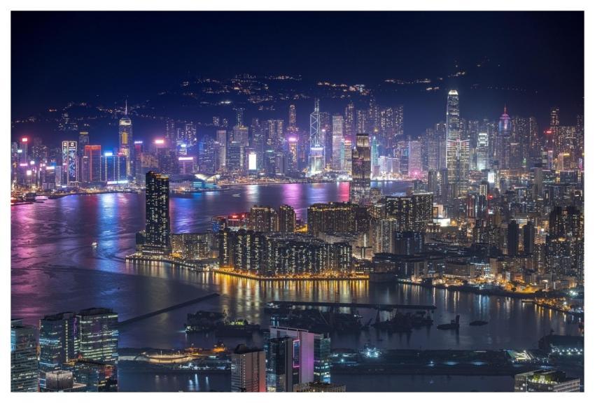 Skyscrapers Buildings Harbor Skyline