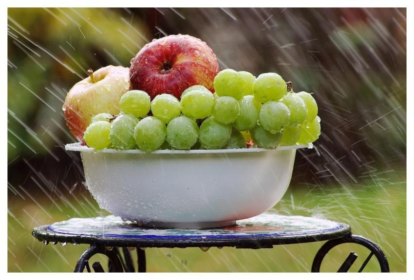 Grapes Apples Fruits Food