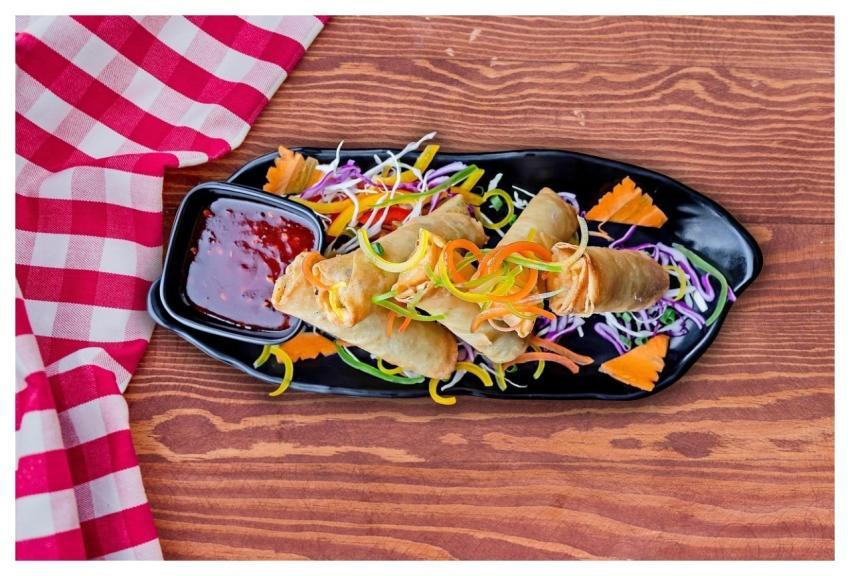 Springrolls Vegetables Snack Food