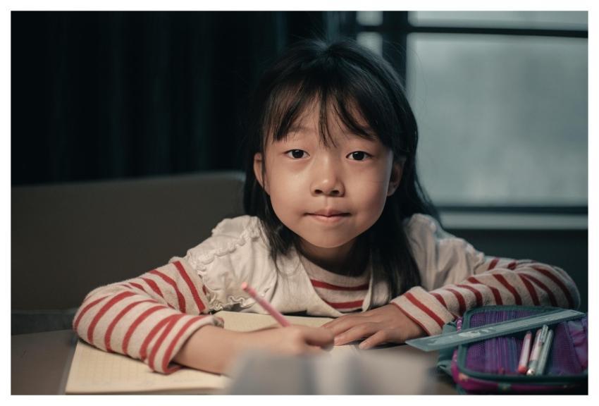 Girl Kid Study Homework