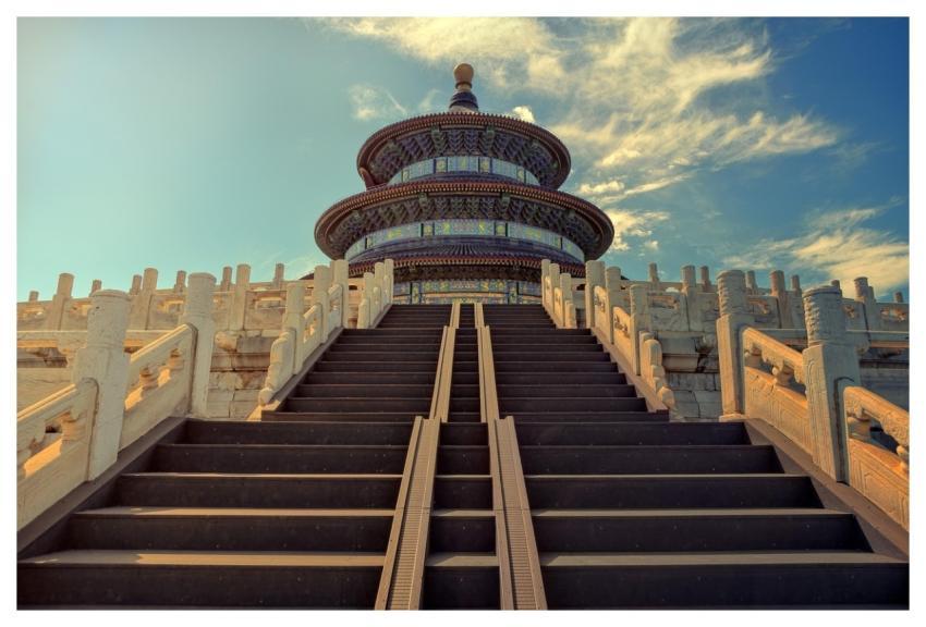 Temple Of Heaven Beijing Stairs Temple