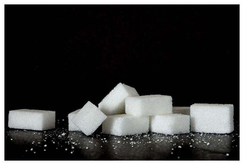 Sugar Sweets Black Background Calories