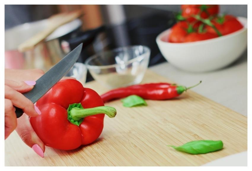 Bell Pepper Slicing Culinary Capsicum