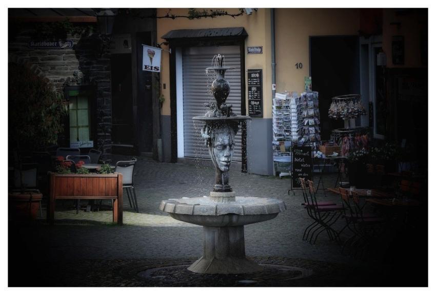 City Historic Center Building Fountain