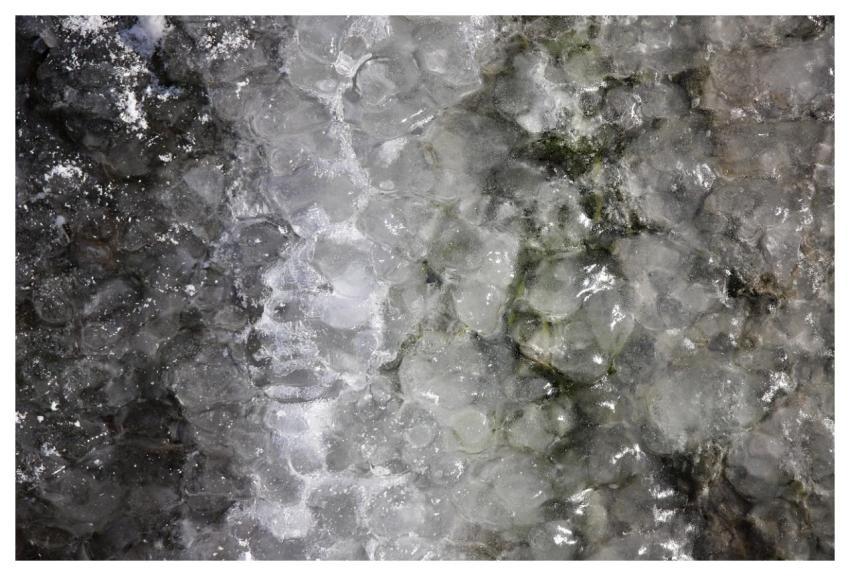 Frozen Ice Rink Structure Winter