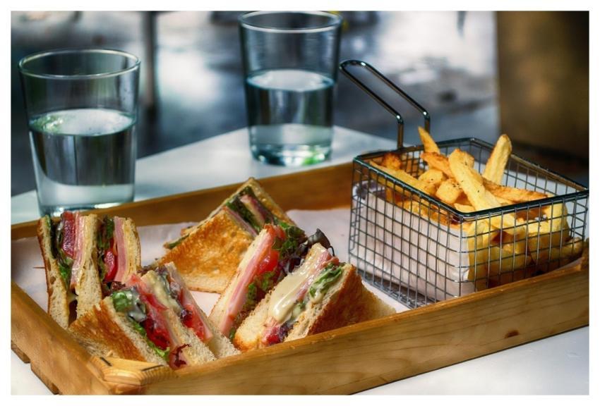 Club Sandwich Fast Food Snack Fries