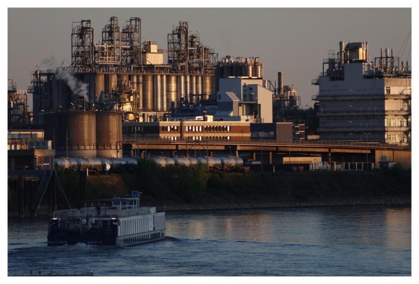 Industry Port Rhine Ship