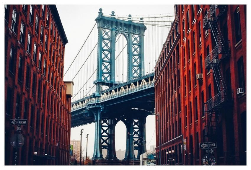George Washington Bridge New York City Buildings A