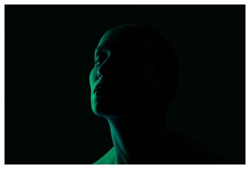 Green Face Light Portrait