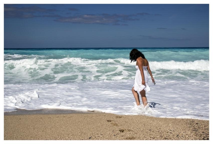 Girl Sea Beach Young